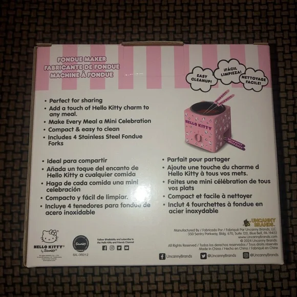 Hello Kitty Pink Fondue Set - Picture 2 of 2